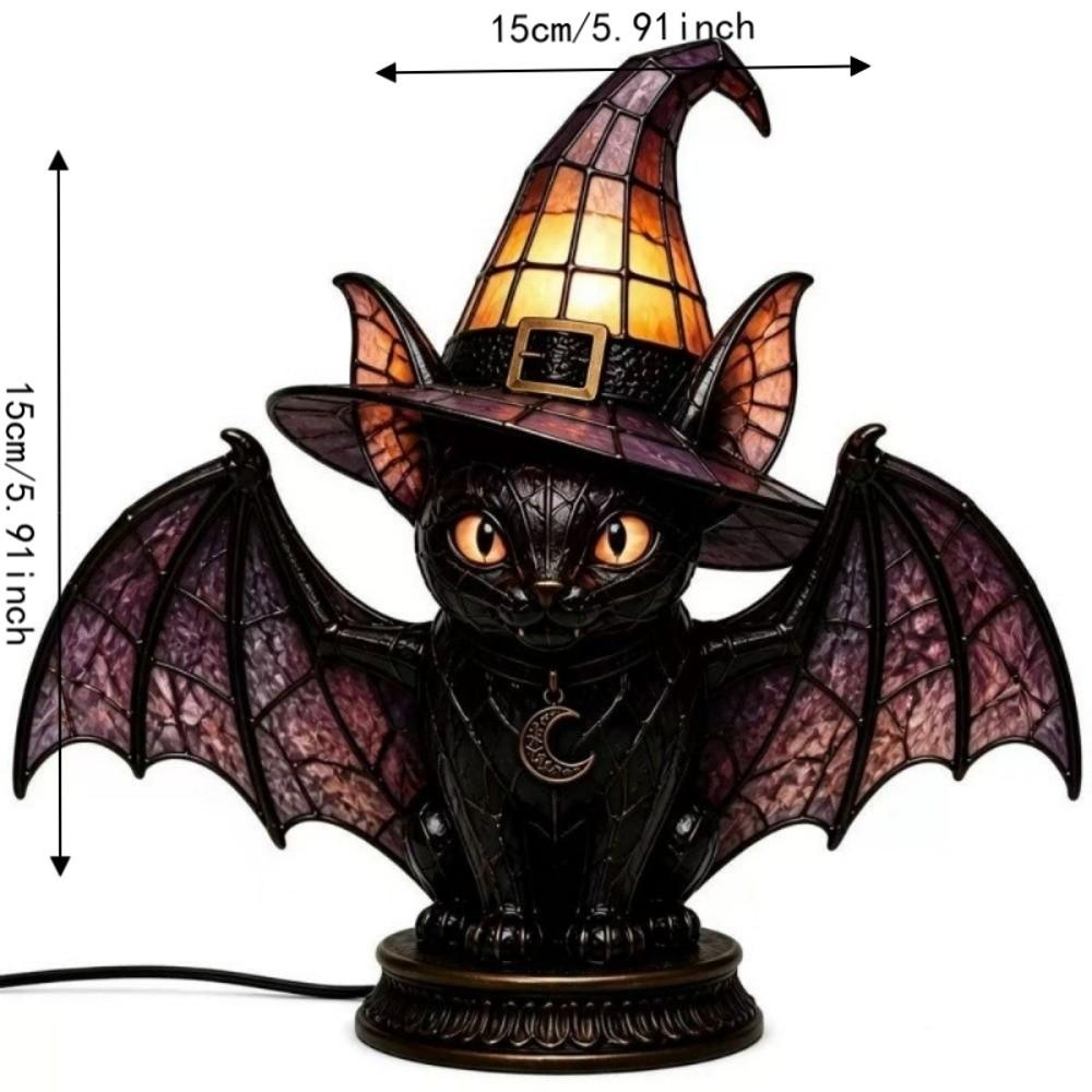 Home Decoration Halloween Lamp Cat Bird Desktop Lights Home Ornaments Night Light  Bedside