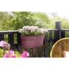 ELHO Flower pot/Balcony Box Vibia Campana Easy Hanger Large - Outdoor Balcony - L 24.1 X W 46 X H 26.5 Cm - Dusty Rose