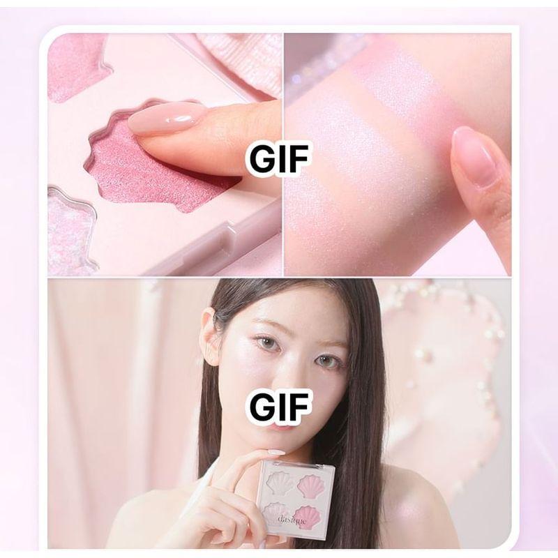 DASIQUE Shine Glowy Highlighter Palette Twinkle Mermaid Collection