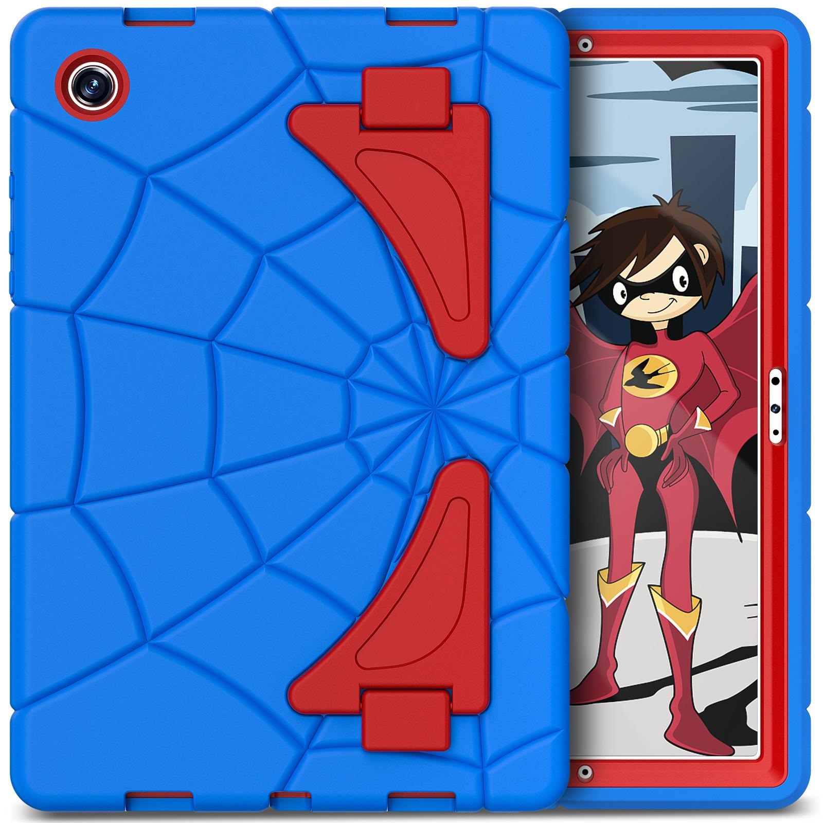 Custodia Stand Antigoccia in Silicone Spider-Man per Samsung Galaxy Tab A8 X200/X205 verde/nero