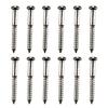 12lots Notched Bridge Screw Simple Installation for Quick Stage Setups and Sustained Tuning Accuracy