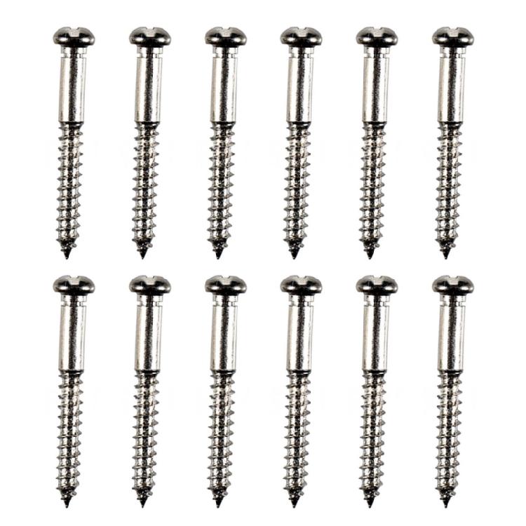 12lots Notched Bridge Screw Simple Installation for Quick Stage Setups and Sustained Tuning Accuracy