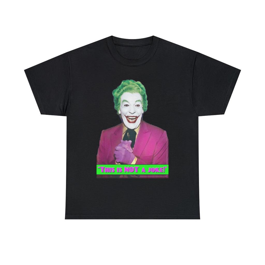 BATMAN 1966 TV Show The Joker Headshot Men's Short Sleeve 100% Cotton T-shirt Mens Womens Tees Top
