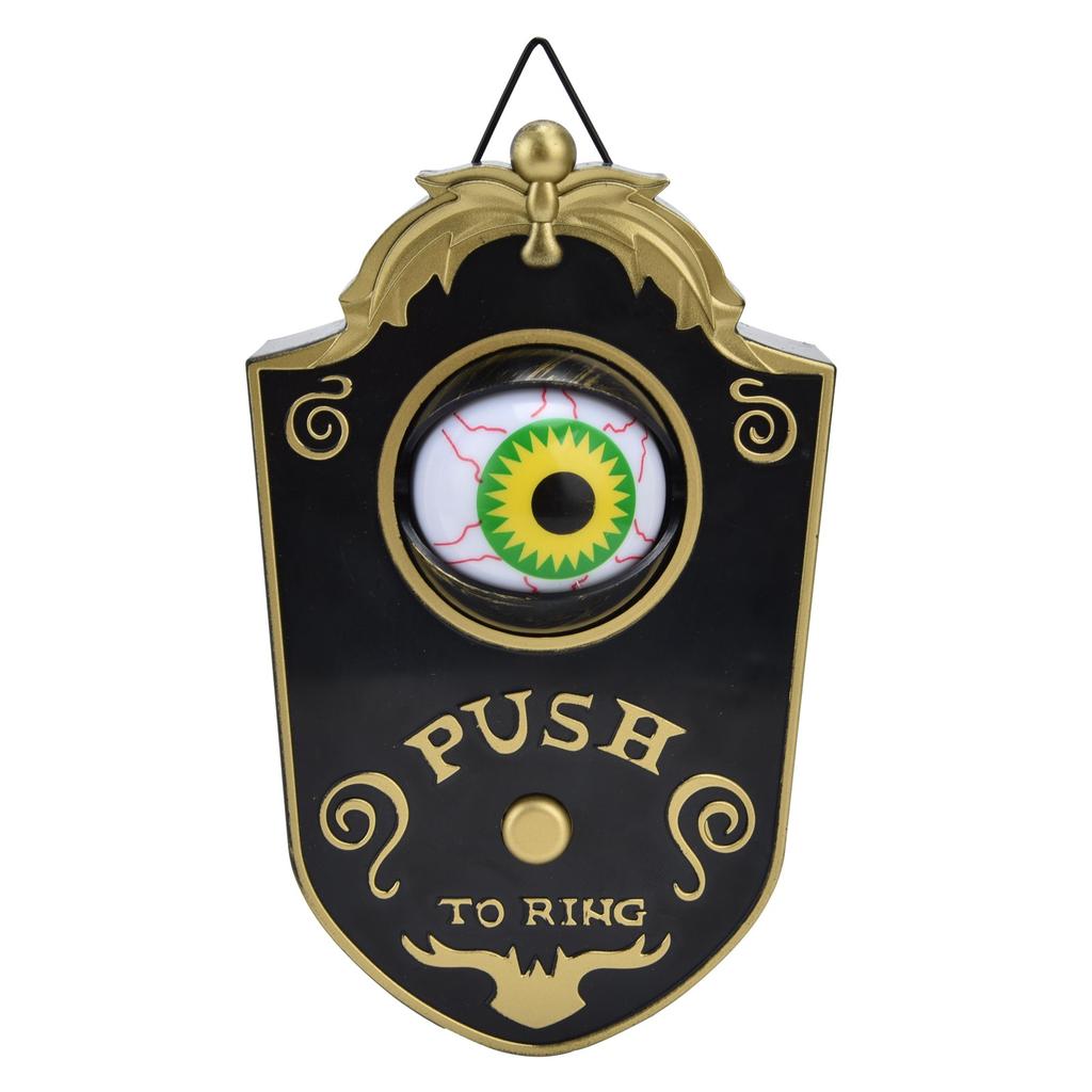 Halloween Doorbell Horrible Single Eyeball Luminous Hanging Door Bell Halloween Party Prop Decoration