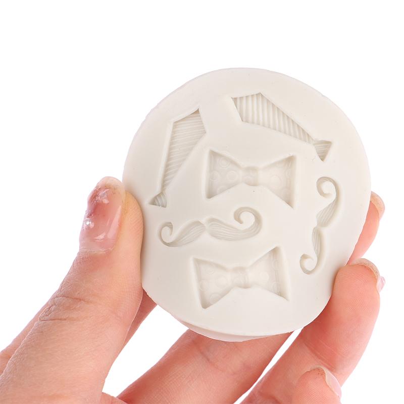 1ks Mašle Pryskyřičné Formy Silikonové Fondánové Formy Nástroje pro Zdobení Dortů Cukrářské Kuchyňské Pečicí Příslušenství Nástroje na Dorty