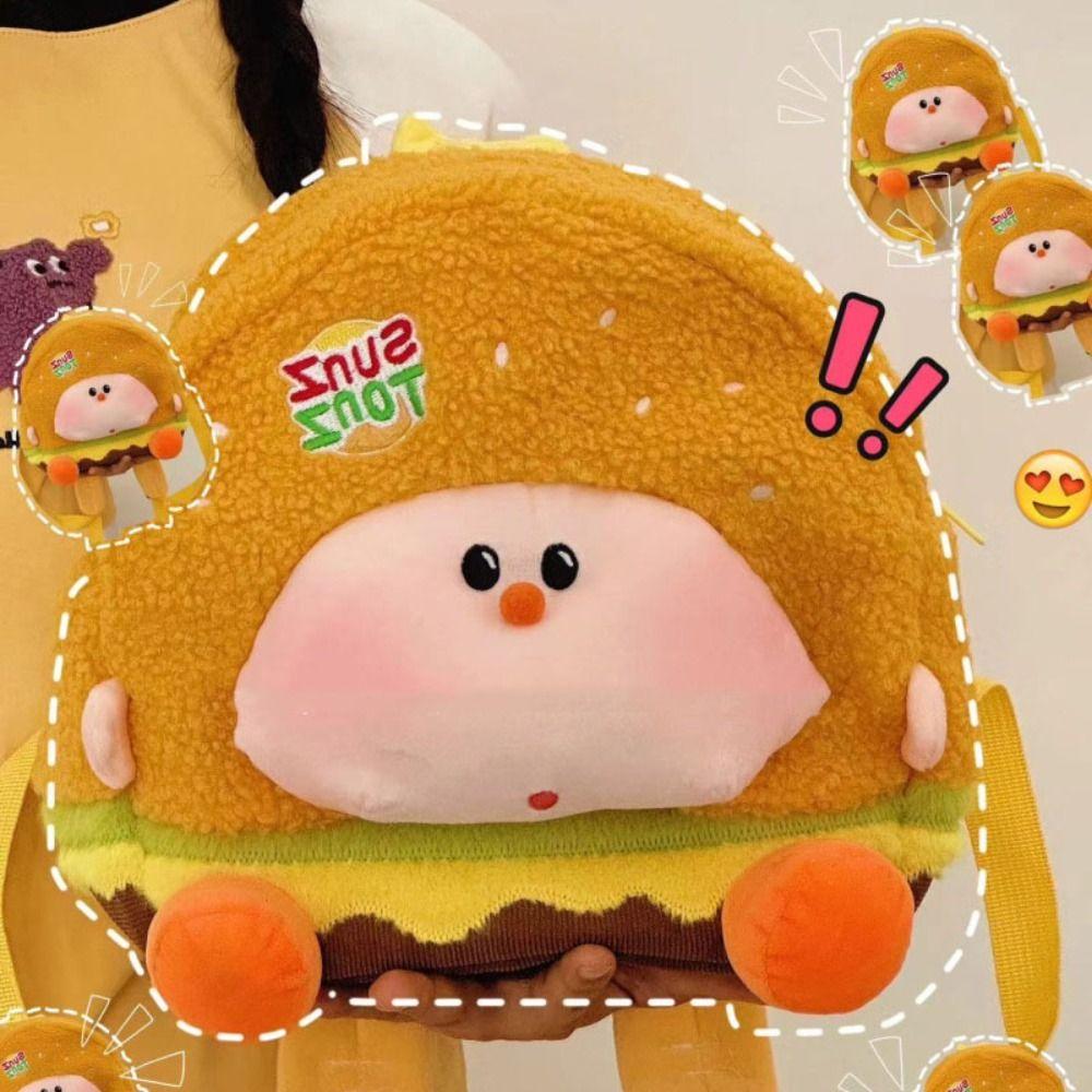 

Adjustable Strap Cartoon Plush Backpack Reusable Christmas Tree Backpack Travel Rucksack Girls зелёный