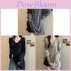 Girl Style T Shirt With V Neck Long Sleeve Splicing Polyester Fabric For Casual Wear