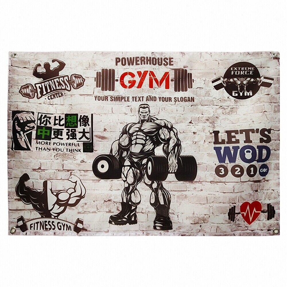Tapestry art of gym training 75x100 чёрный