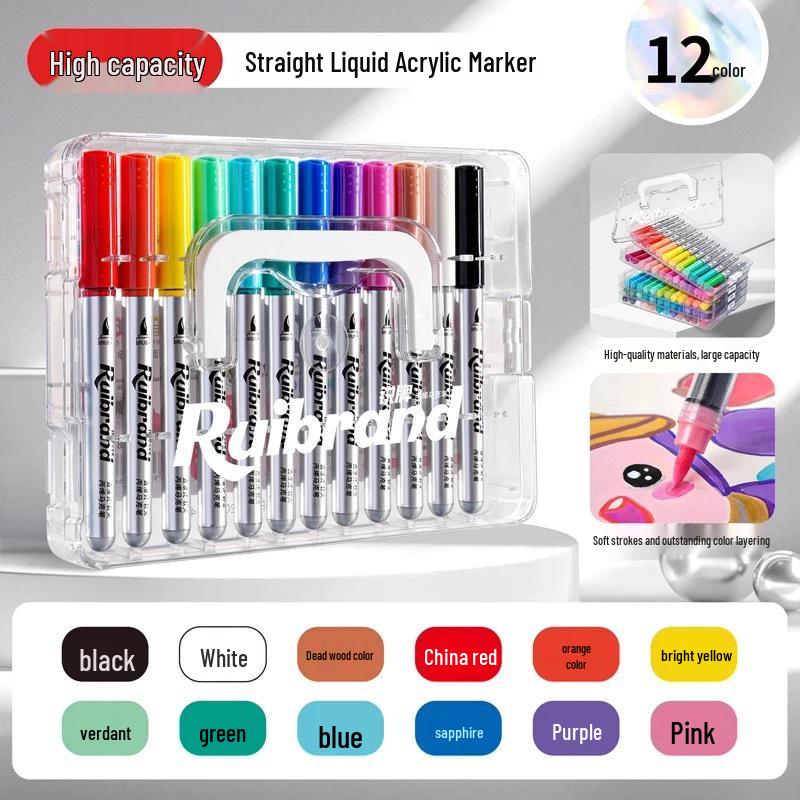 Doppelspitziger Acryl- & Aquarellmarker für Kinder & Schüler