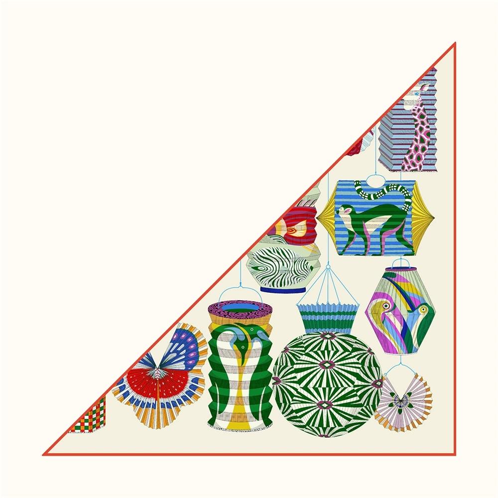 

Women Light Luxury Triangle Scarf Shawl Hijabs Women Printing Bandana Foulard Neckerchief For Ladies 130x85cm