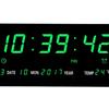 Modern LED Digital Wall Clock with Calendar and Temperature Display, Large Numbers, for Living Room
