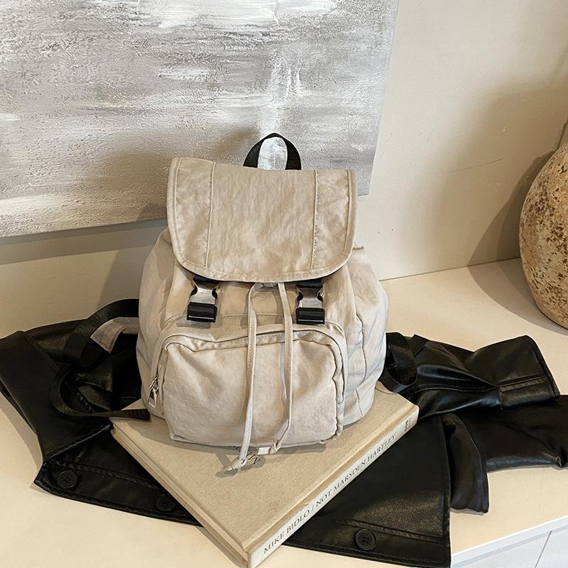 

Студенческая сумка в стиле колледжа, большая вместимость, новый холщовый рюкзак, простая женская сумка