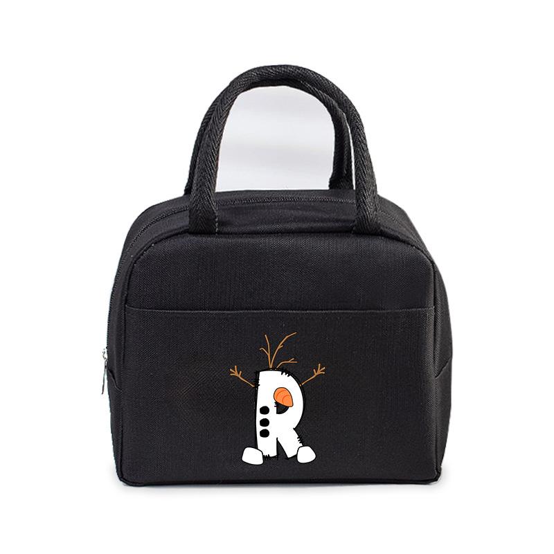26 letter lunch box bag portable bento bag office worker student large lunch bag
