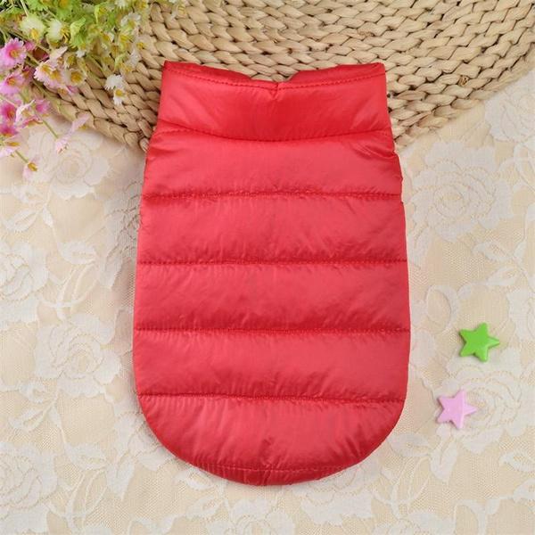 

Ветрозащитное пальто для собак, зимняя куртка для собак, теплый жилет для собак, одежда для питомцев для холодной погоды для маленьких и средних собак XS красный
