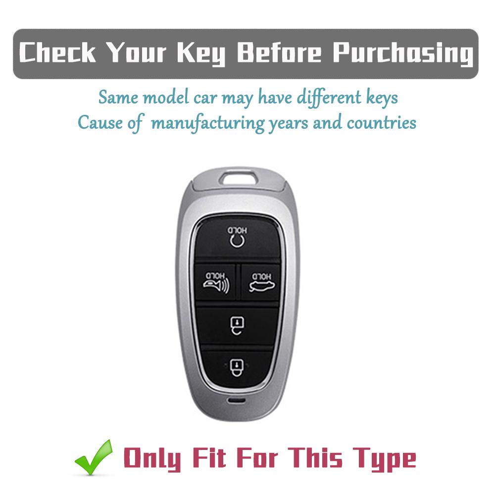 5 Buttons TPU Car Key Case Shell Cover for Hyundai Sonata DN8 Nexo Santa Fe TM Tucson NX4 Staria Ioniq Key Protector Accessories