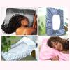 2Pcs/Set Satin Pillowcase Hair Skin Elastic Band Soft Dustproof Wrinkle Free Washable