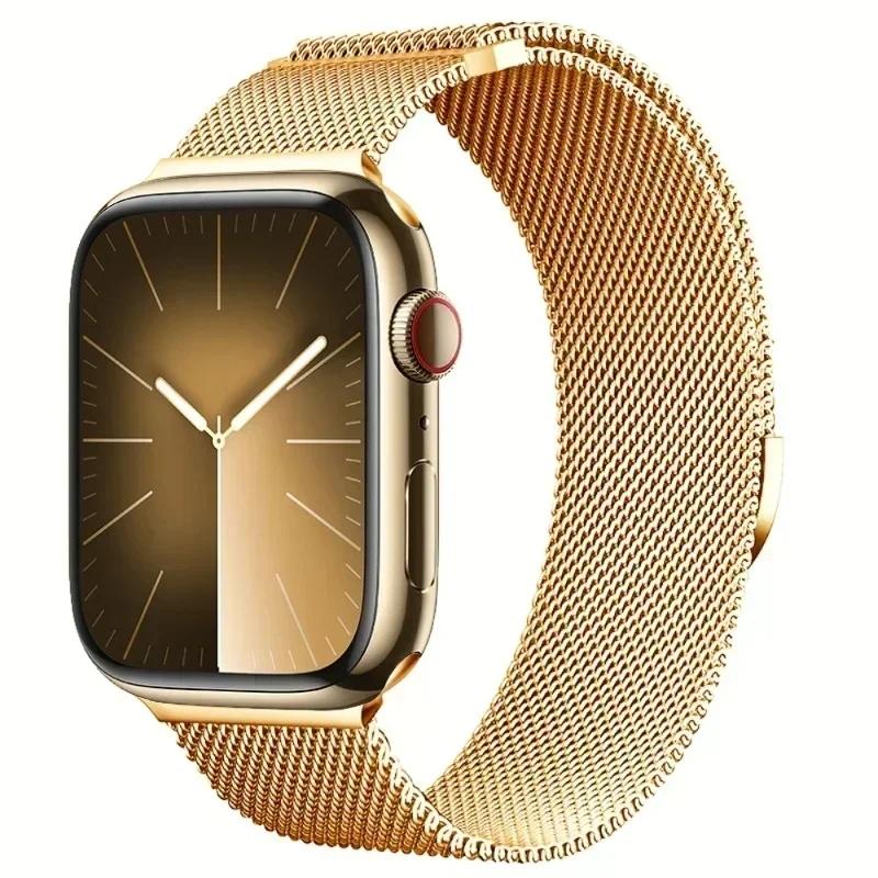 Milanese Band for Apple Watch 46mm 42mm 45mm 44mm 49mm Magnetic Stainless Steel Strap Iwatch Series 11 10 9 8 SE 3 Ultra 2 Bands