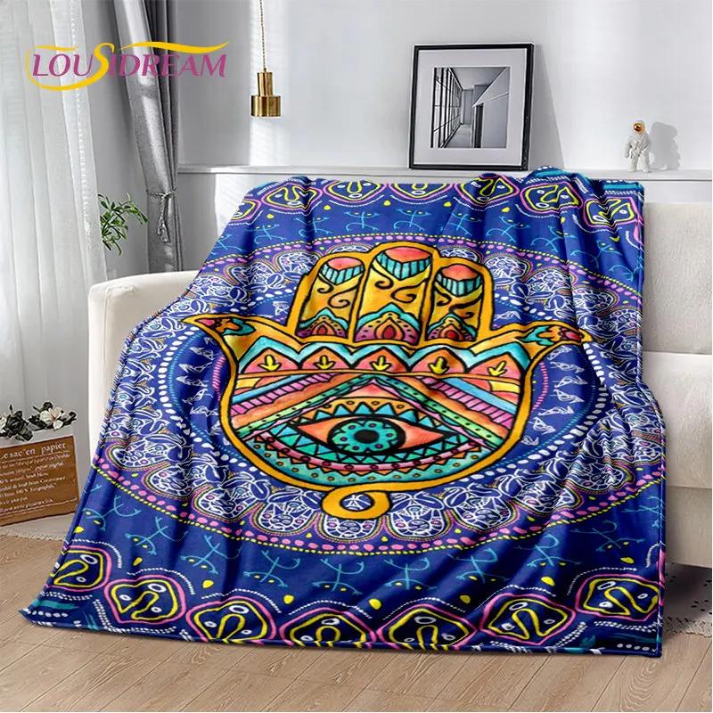Cobertor de pelúcia macio Evil Eye Nazar Tree of Life, cobertor de flanela para sala de estar, quarto, cama, sofá, capa de piquenique para crianças