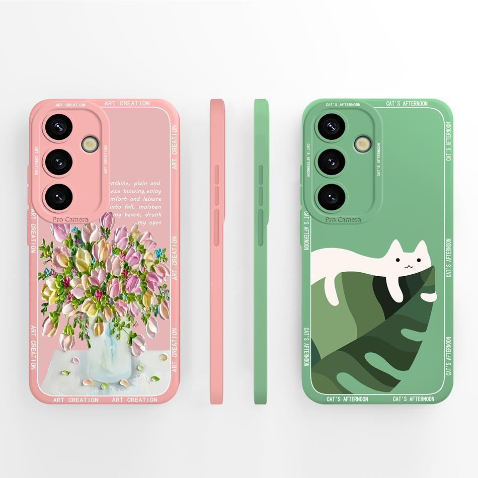 For Samsung Galaxy S25 Plus Ultra Case Cute Panda Premium Liquid Silicone Back Cover For Samsung S 25 Full Protection Soft Funda