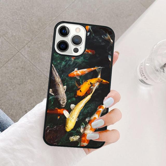 

Чехол для телефона с изображением рыбы карпа для iPhone 17 Air 15 16e 14 13 12 Pro Max 11 Pro Max Plus Coque Shell iPhone 17pro max