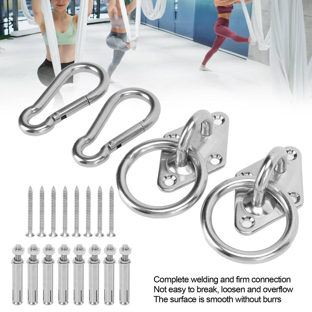 Stainless Steel Ceiling Hanging Kit High Hardness Suspension Bracket Hook Hanger for Yoga Hammock Swings