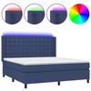 VidaXL Slat Bed Base with Mattress and LED, Upholstered Bed, Double Bed, Adult Bedroom Interior Bed, 3138659