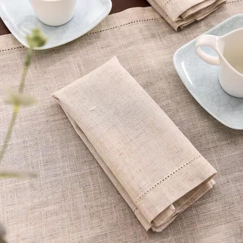 Cotton Linen Napkins & Tablecloths for Home, Restaurant, or Parties - Multi-size Options Available