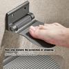 1pc Bathroom Footrest Shower Foot Rest Pedestal Pedal Foldable Wall Mounted Aluminium Alloy Shower Footstool Anti-slip