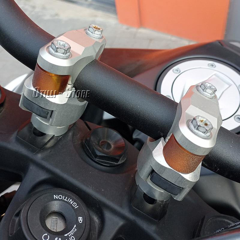 1-1/8" Risers Mounting Bar Adjustable Progressive Damping Handlebar 28mm For 1290 Super Adventure 690 Duke 790 Adv 1190 ADV
