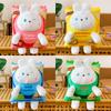Charming Plush Rabbit Cartoon Doll Soft Snack Pillow For Kids Random Colors
