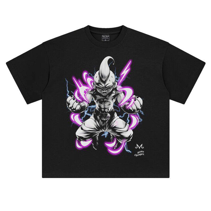 

Kid Buu Power Surge Dragon Ball Z TShirt Printed Crew Neck Soft Cotton Comfy Trendy Urban High Street Fashion Casual Tops S