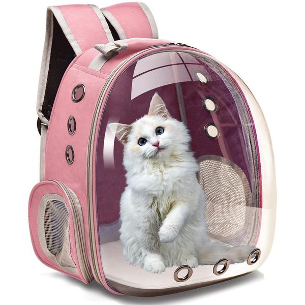 Cat Carrier Bags Breathable Pet Carriers Small Dog Cat Backpack Travel Space Capsule Cage Pet Transport Bag Carrying For Cats