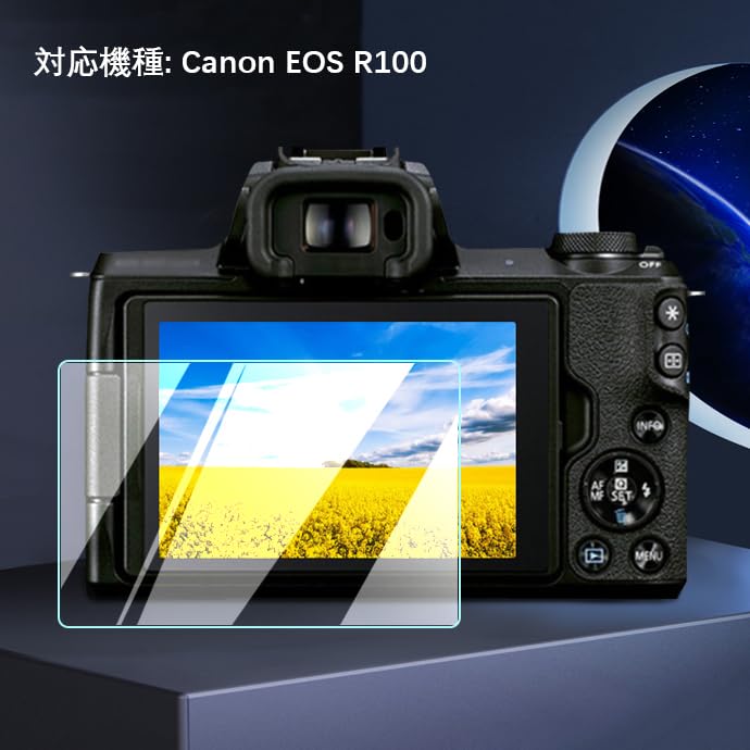 Set of 2 Glass Screen Protectors for Canon EOS Compatible with Canon EOS and EOS with Over Transmittance and 9H and Fingerprint Repellent Ultra-Thin