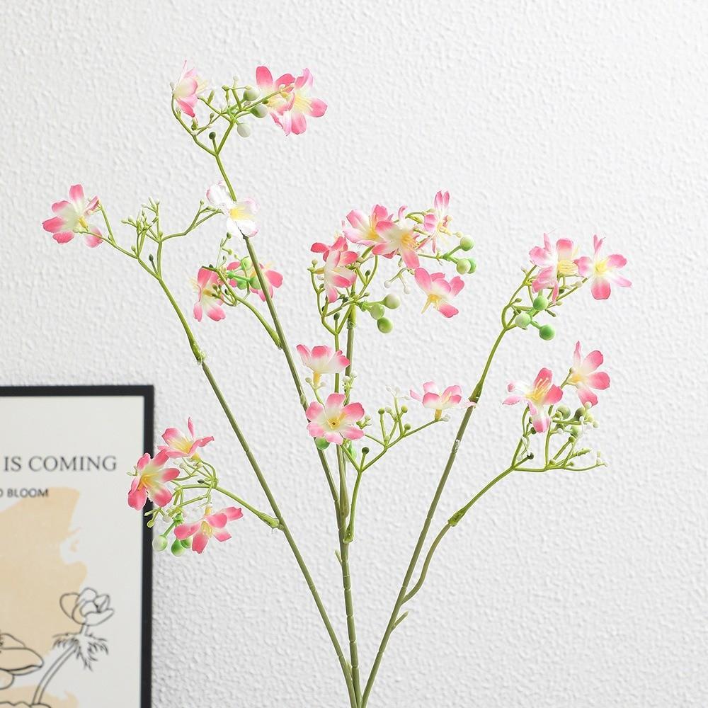 Floral Display Artificial Silk Flowers Pink Artificial Faux Plants Living Room Ornaments