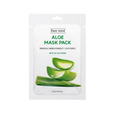 EasyMind Faltenverbesserungsmaskenpackung — Aloe (27 ml pro Blatt), 10 Blätter (1 Box)