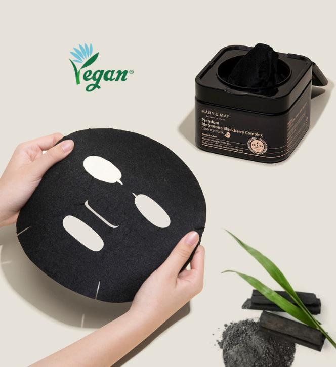 Mary&May Idebenone + Blackberry Complex Essence Mask – 20 Sheets
