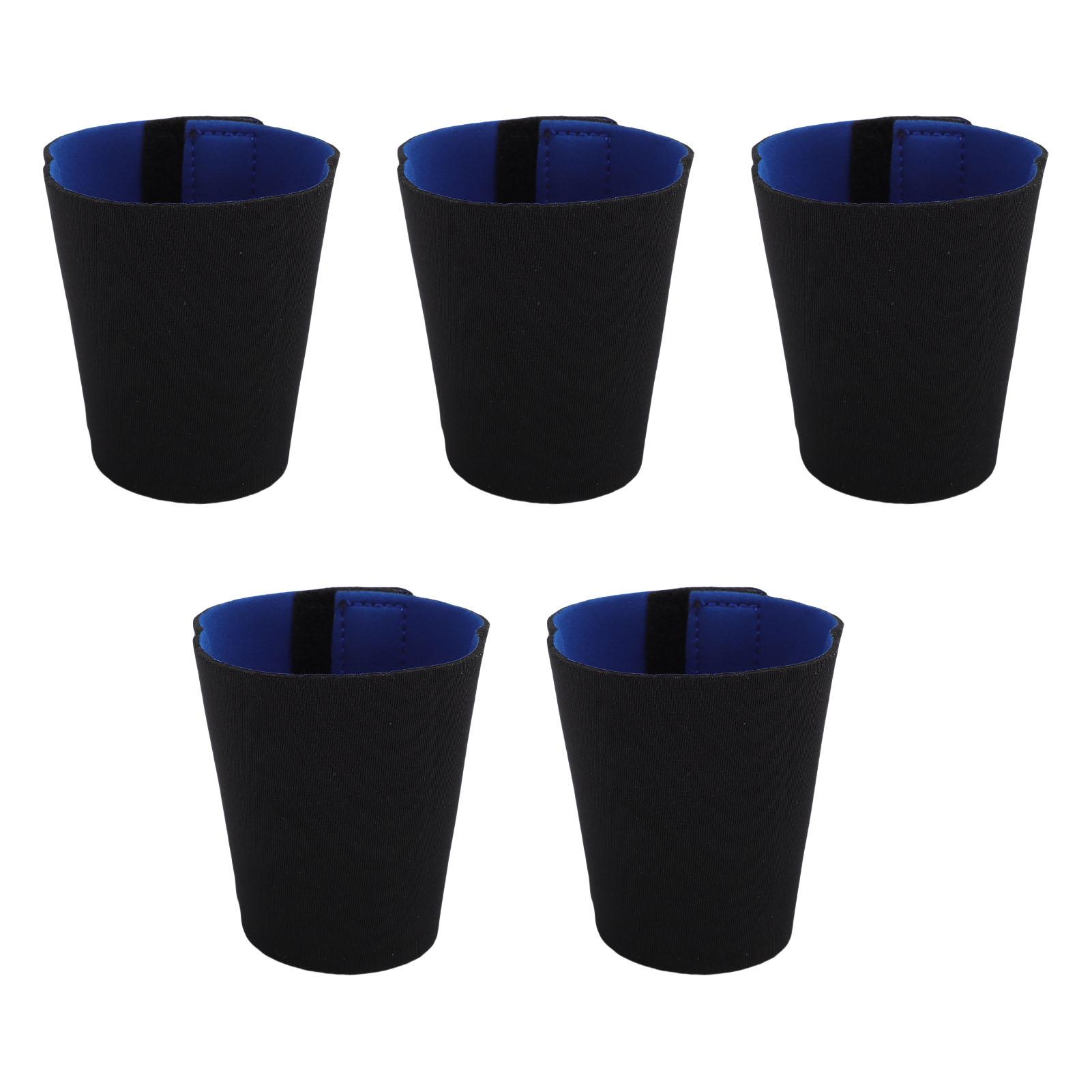 

5PCS Reusable Coffee Cup Sleeve Fastener Neoprene Insulated Cup Sleeve for Iced and Hot Drinks Beverages