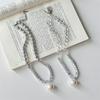 Elegant Crystal Pearls Necklaces Temperament French Style Chokers Patchwork Bead Neck Chain  Gift