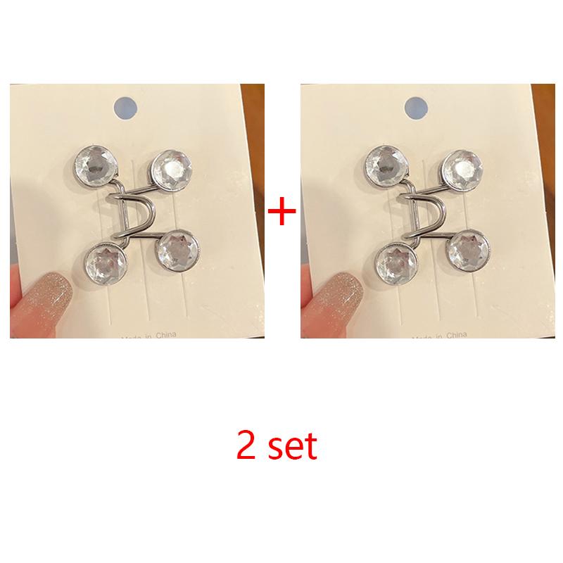 Spille in metallo per pantaloni e gonne da donna, jeans, clip per vita regolabile, accessori per abbigliamento, cucito, set di spille da donna, spille per stringere la vita