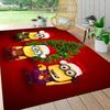 1Pc Christmas Minions Snowscape Carpet Rug Soft Washable Antislip Home Living Room Sofa Mats Personalized Christmas Rug