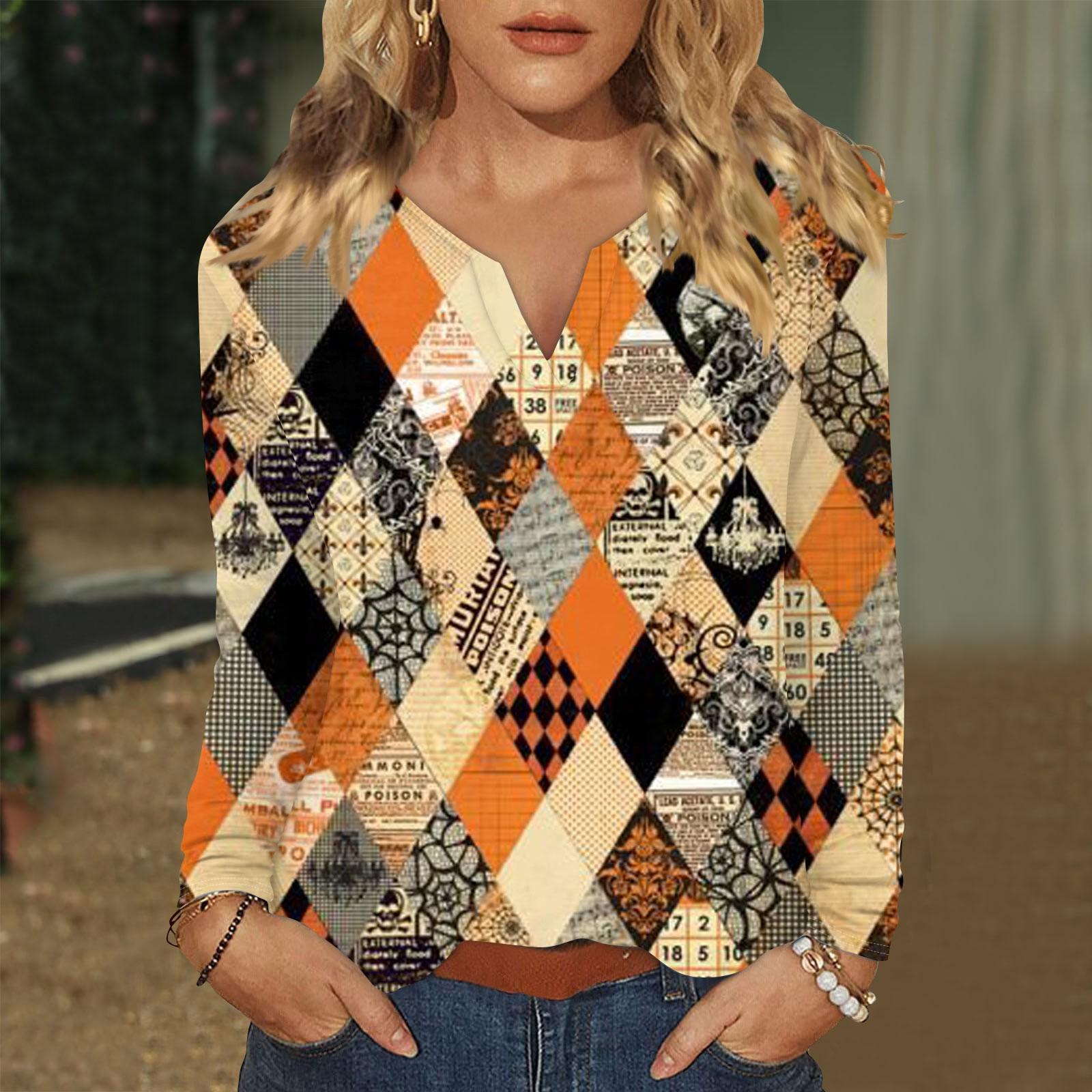 

Женская футболка с принтом, длинными рукавами реглан, модный повседневный базовый топ с v-образным вырезом, обычный топ M жёлтый