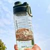 1.5L/2.2L Large Capacity Clear Plastic Water Bottle, Direct Drinking, Leak-Proof, Stylish, for Adults and Children, Outdoor Sports, Hiking, Camping, R
