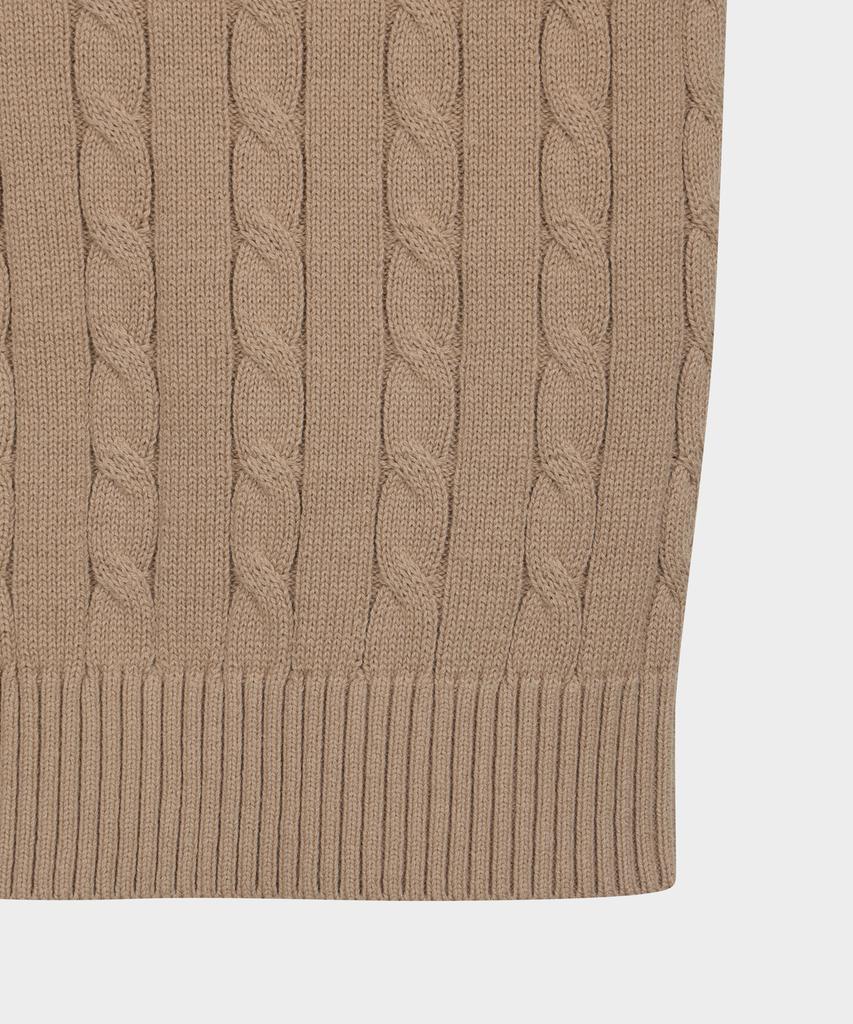 Brooks Brothers Cotton Cable Cardigan (Beige) (Bbwcmbg101)