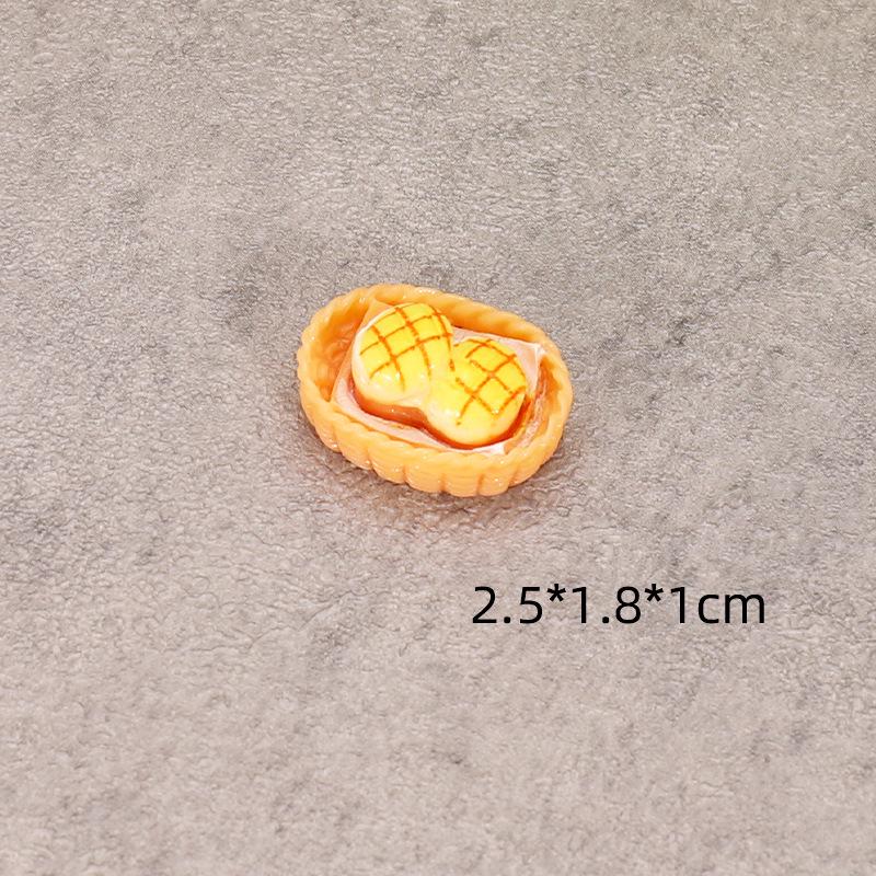 Miniature Resin Breakfast Pastries: Toy Bread & Buns Jewelry Accessories