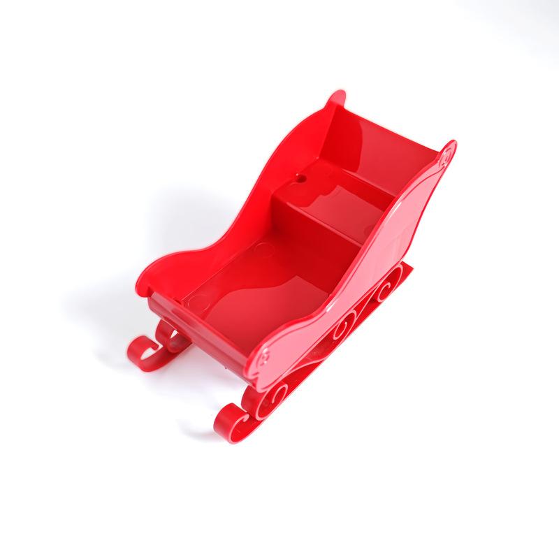 Christmas Decoration Home Decoration Sledding Ornament Set, Winter candy Sledding Gift Storage Container, Rack Storage