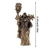 Vintage Copper Ghost Goddess Statue Skeletal Mage Figurine Tabletop Ornament Miniature Halloween Home Decor Crafts Gift