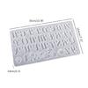 Stampi in Silicone per Resina con Alfabeto, Stampo in Silicone per Portachiavi con Alfabeto, Stampo per Colata in Resina