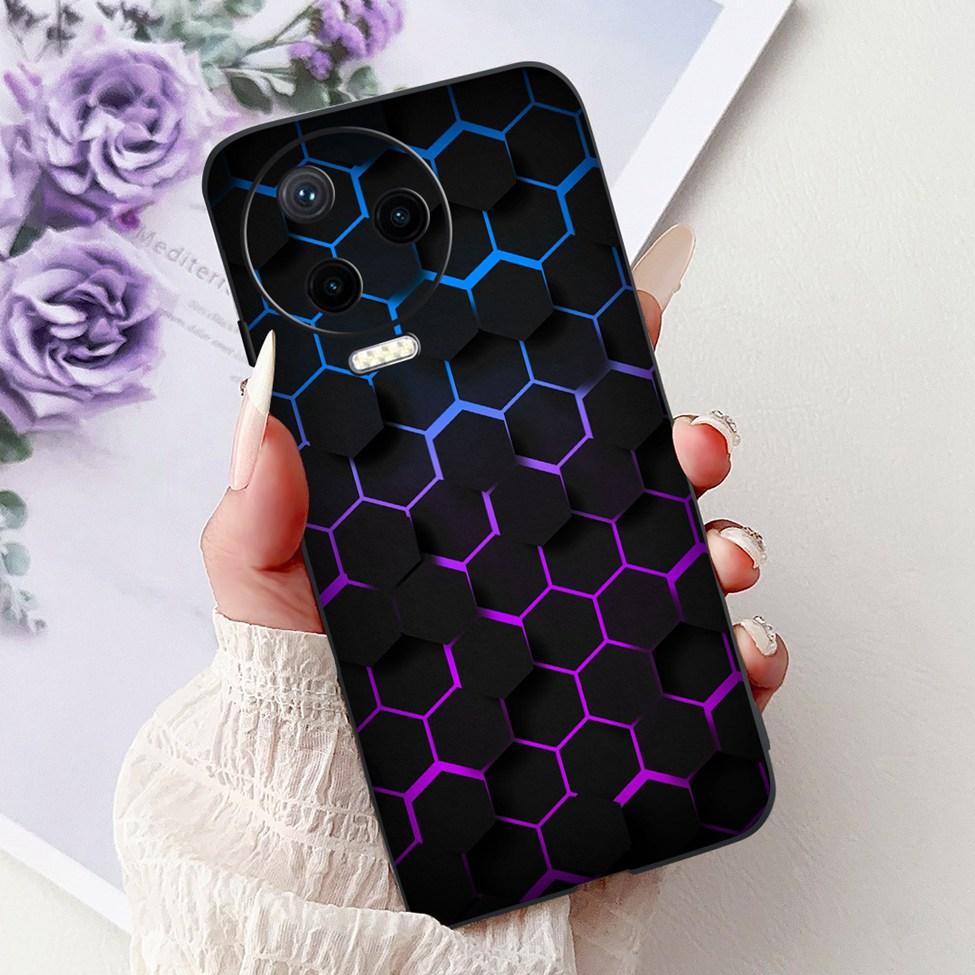 For Infinix Note 12 Pro 4G Case X676B Silicone Cute Cat Fashion Flowers Painted Cover For Inifnix Note 12 Pro Phone Case Bumper