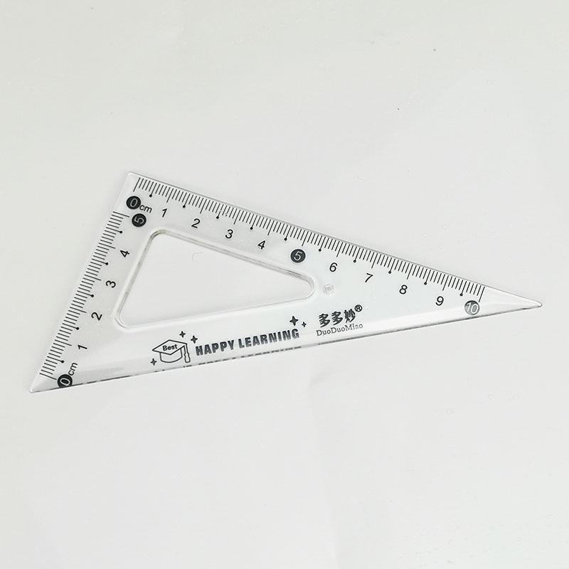 Student Ruler Set: 20cm Straight & Triangle Rulers for Exams and Stationery