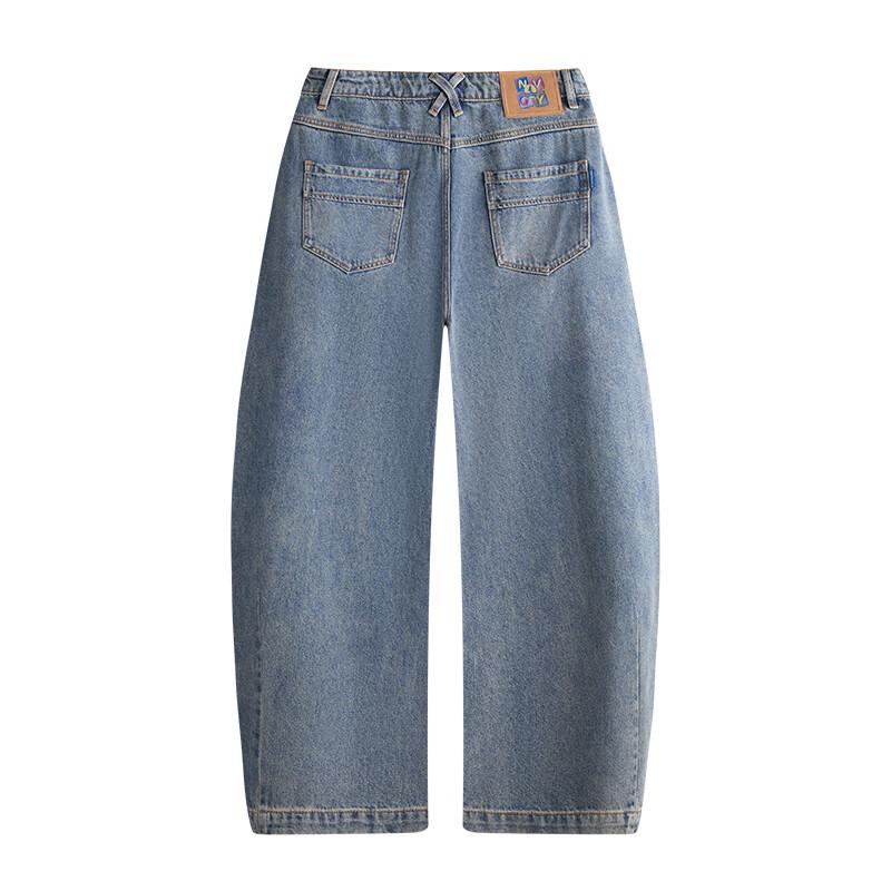 NVG·YOUNG Men's Cotton Blend Loose-Fit Scimitar Jeans